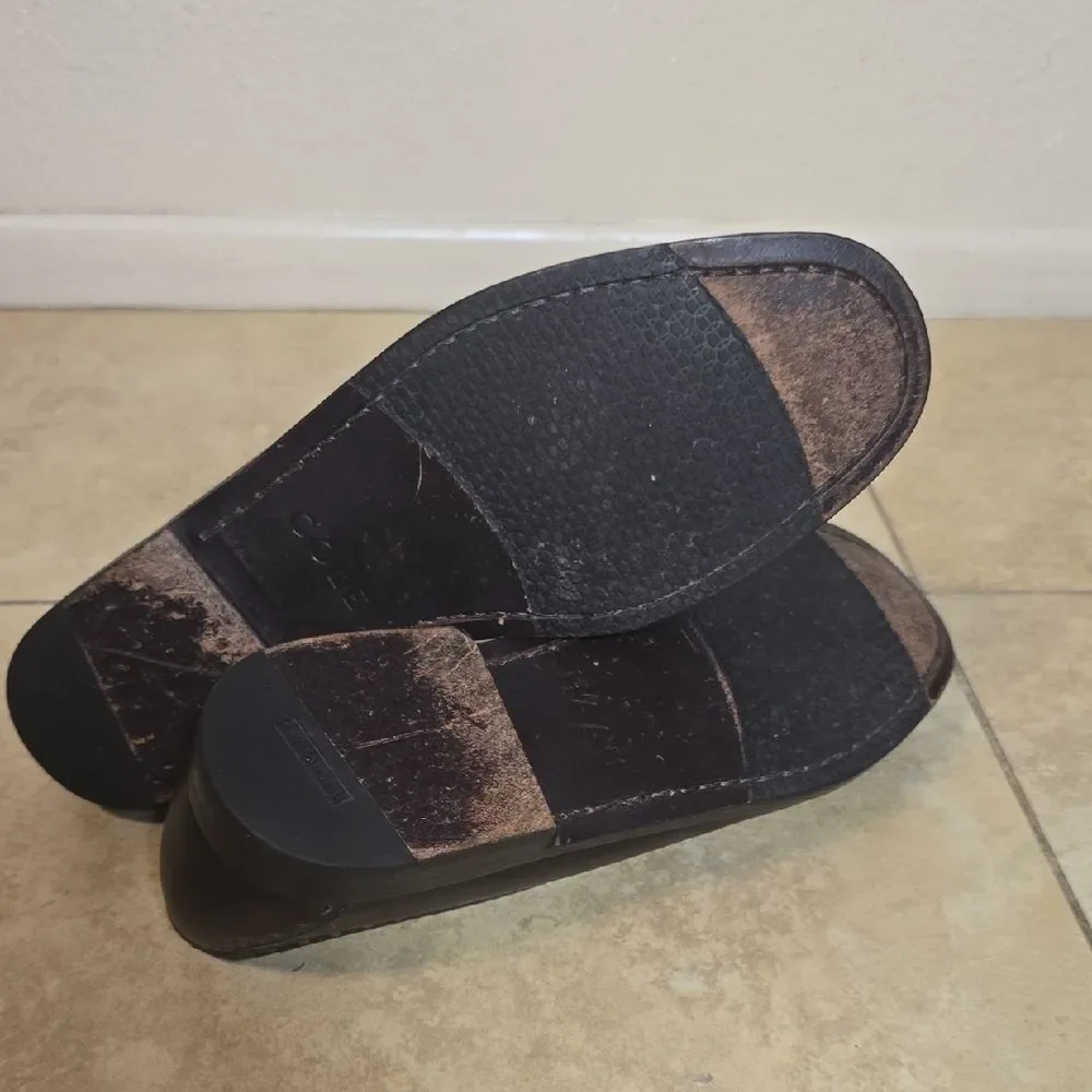 Cole Haan Espresso Leather Slip-Ons